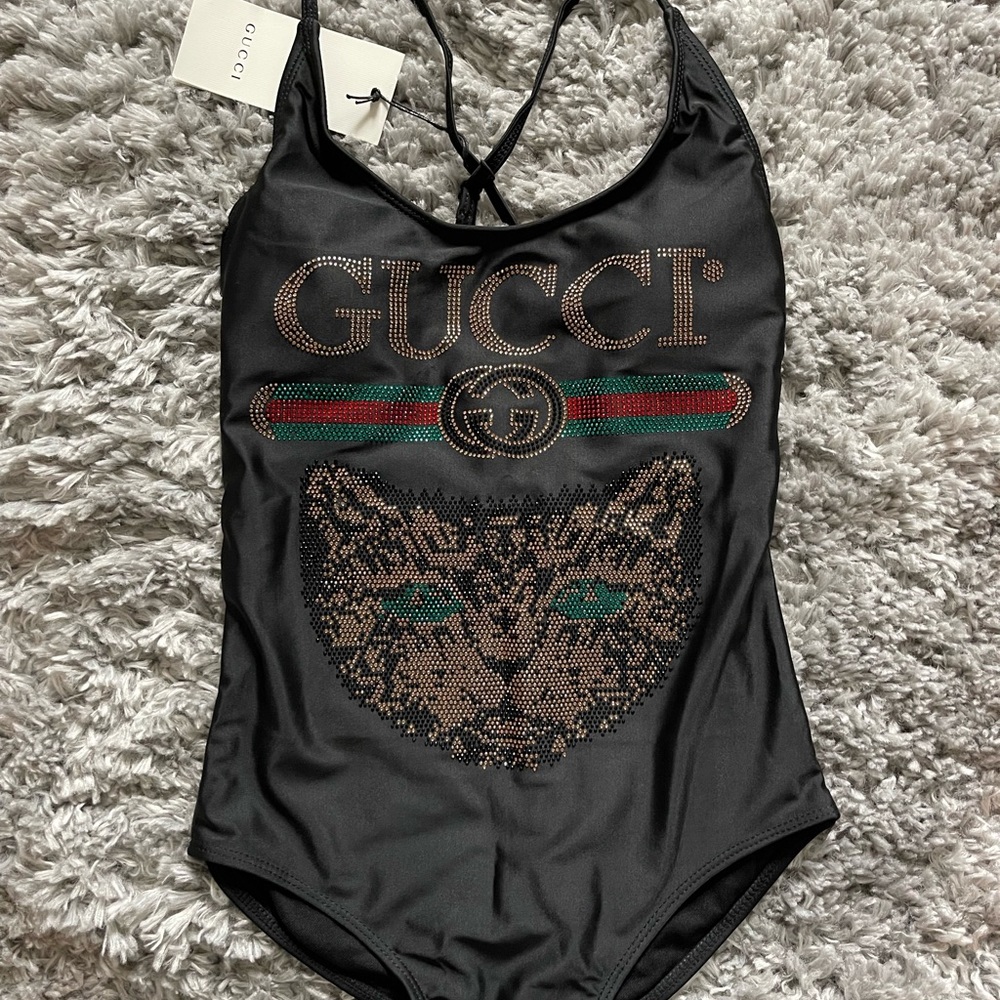 Gucci one piece bathing suit